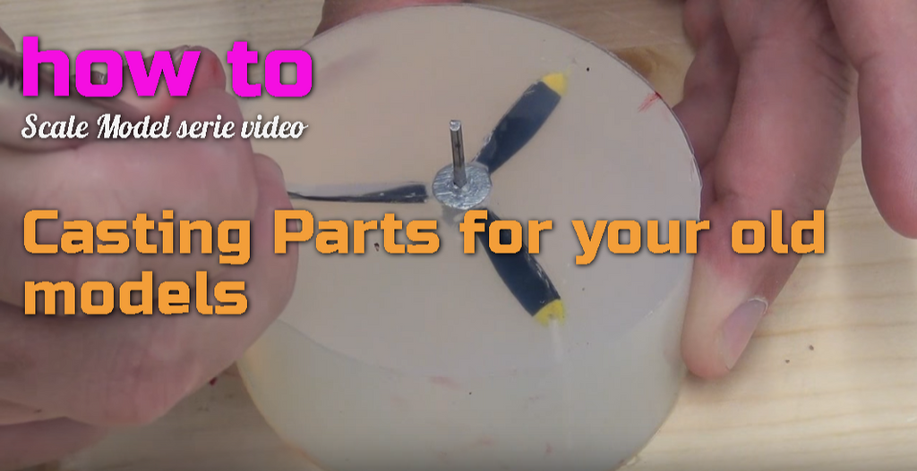 how to Scale Model serie video Molding,  casting small parts for your old Scale model