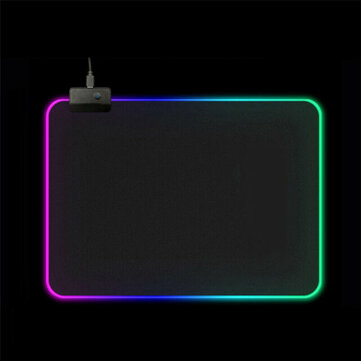 Mouse Pad Large RGB LED Gaming Mouse Pad Gamer Mousepad LED Light Illuminated USB Wired Colorful Luminous Non-Slip Mouse Mice