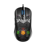 YINDIAO G7 Wired Gaming Mouse 7200DPI RGB Backlight Computer Mouse Honeycomb Hollow Mice for Computer Laptop PC Gamer